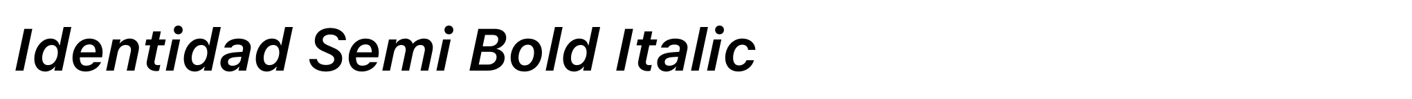Identidad Semi Bold Italic image